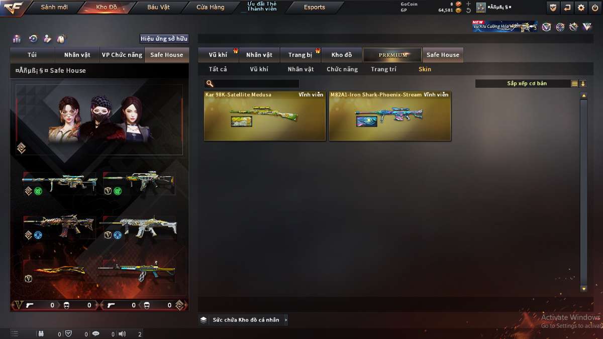 shop acc cf uy tin gia re